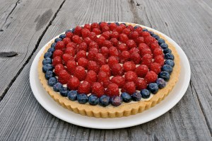 Crostata ricotta lamponi